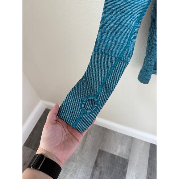 Lululemon Swiftly Tech Long Sleeve Crew Indian Ocean Blue Size 12 - Picture 7 of 9